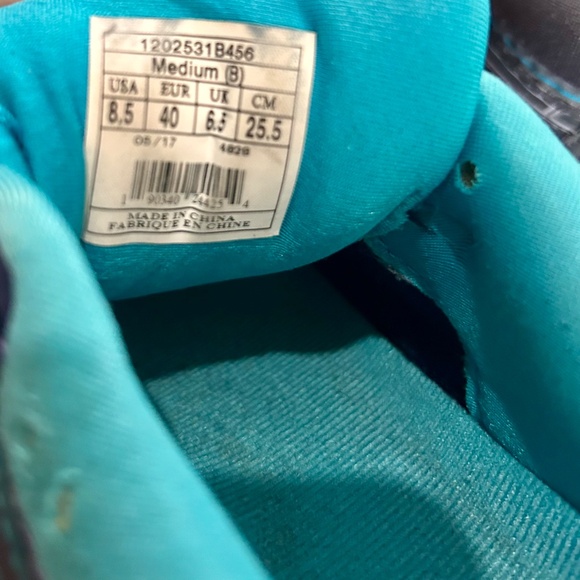 Lot of 2 Sneakers Brooks Addiction 13 Navy Blue Grey Running Shoes - Picture 6 of 6